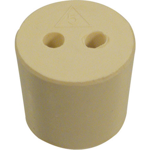 5 Rubber Stopper 2 holes