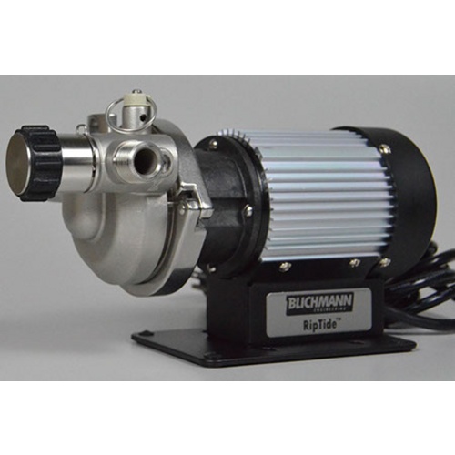 Blichmann RipTide™ Brewing Pump | Stainless Steel Head | Magnetic Drive | Curved Blade Impeller | 7 GPM | 1/2