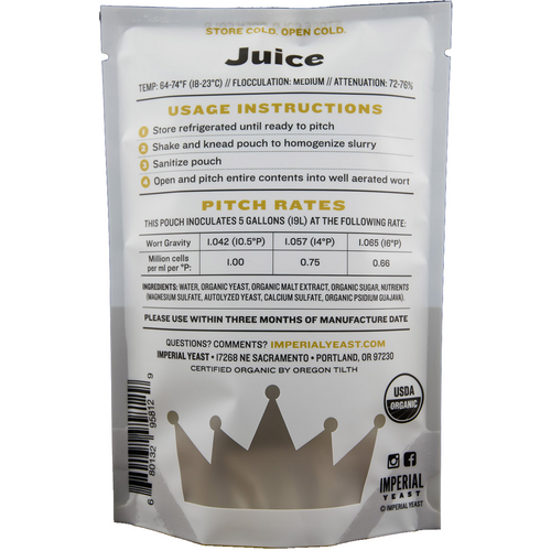 Imperial Yeast | A38 Juice Ale | Beer Yeast | Double Pitch | 200 Billion Cells