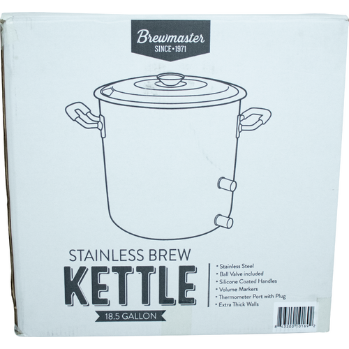 18.5 Gallon Brewmaster Stainless Steel Brew Kettle