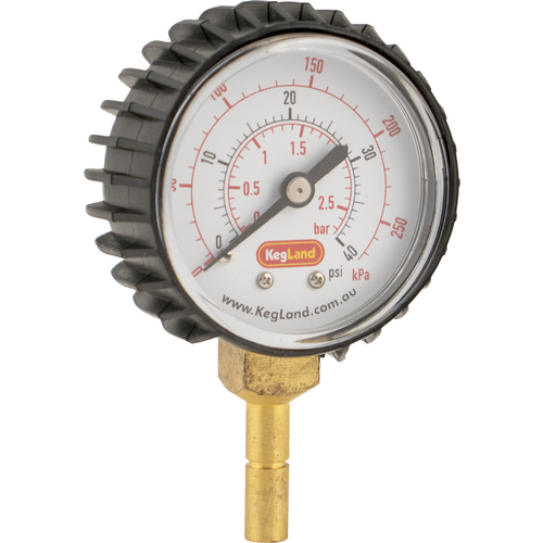 Duotight BlowTie | Complete Kit | Diaphragm Spunding Valve | Triple Scale Pressure Gauge | 0-40 PSI | 8 mm Duotight | CM Becker Ball Lock Quick Disconnect (QD)