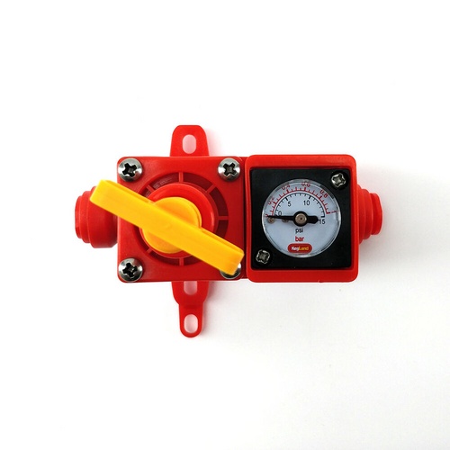 Duotight BlowTie 2 | Diaphragm Spunding Valve | Built-In Pressure Gauge | 0-15 PSI | 8 mm Duotight