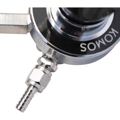 KOMOS® Premium Dual Body CO2 Regulator | Industrial-Grade | 0–60 PSI Operating Range | 1/4