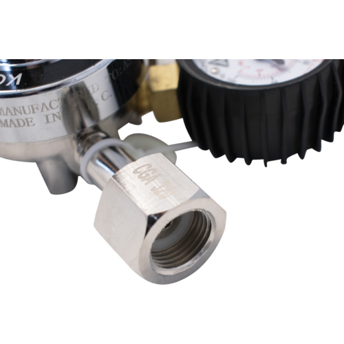 KOMOS® Premium Dual Body CO2 Regulator | Industrial-Grade | 0–60 PSI Operating Range | 1/4