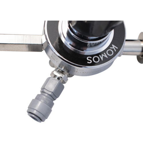 KOMOS® Premium Dual Body CO2 Regulator | Industrial-Grade | 0–60 PSI Operating Range | 1/4