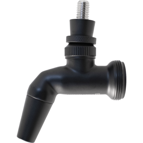 NukaTap® Stainless Steel Beer Faucet | Matte Black Finish | Stealth Bomber Edition | Forward Sealing