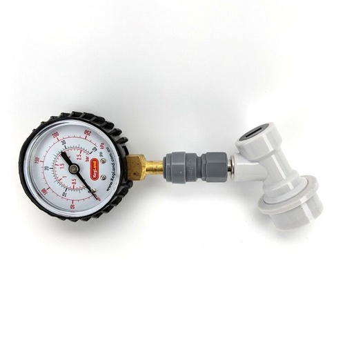 Push-In Pressure Gauge (0-150 psi)