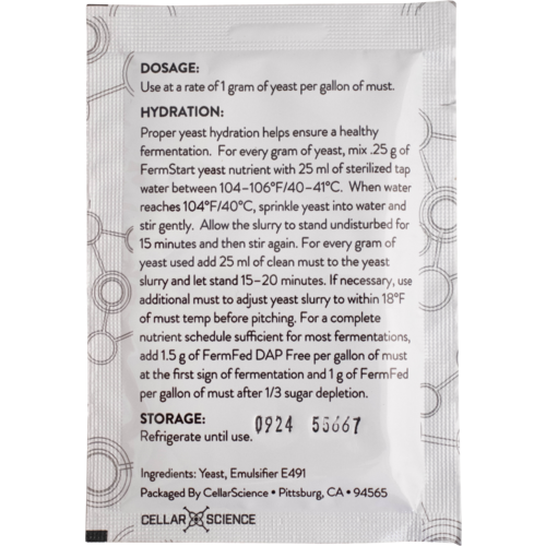 CellarScience® LUSCIOUS Dry Wine Yeast | Premium Wine Yeast