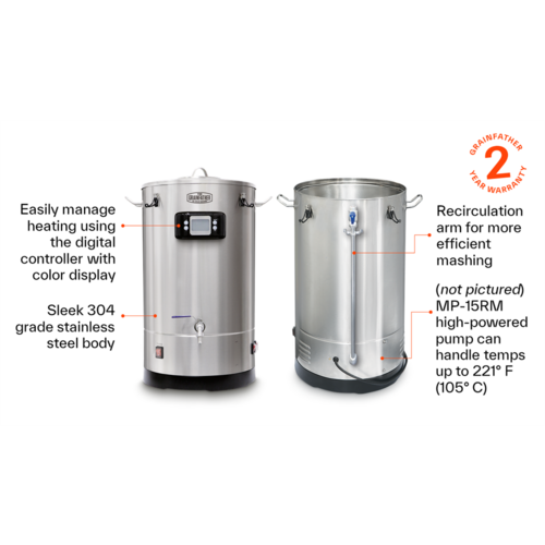 Grainfather S40 All Grain Brewing System 46L/12G (220V)