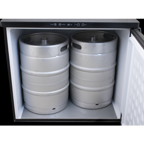 KOMOS® Double-Wide Kegerator with NukaTap® Stainless Steel Faucets | FREIGHT SHIPPING ONLY