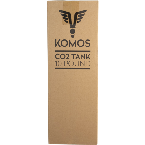 KOMOS® 10 lb CO2 Tank Premium Aluminum New CGA320 Valve US DOT Approved