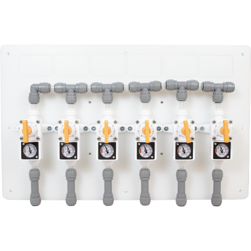 Duotight Draft Regulator Board | Gas Manifold | 6 Way
