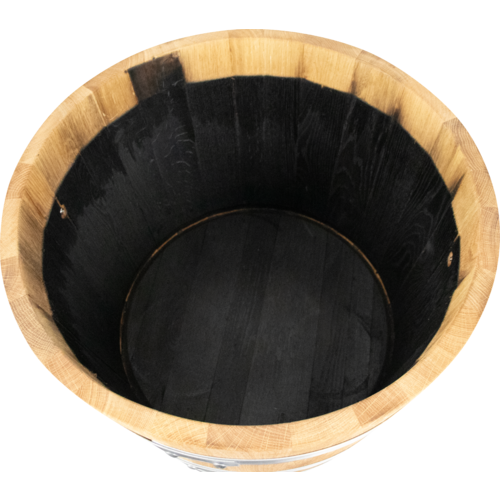 Balazs Planter Barrel | Half Barrel Planter | Flower Pot | 23.5