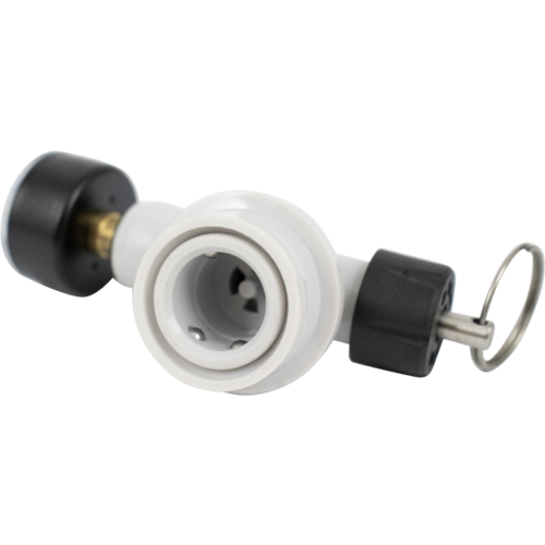 Ball Lock Adjustable Pressure Relief Valve | Quick Disconnect (QD) | Pull Ring PRV & Integrated Pressure Gauge | 0-30 PSI