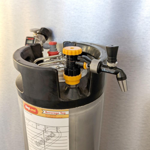 NukaTap® Mini Beer Faucet Assembly Kit | Flow Control Ball Lock Quick Disconnect (QD) | Duotight Adapter | Self Closing Spring