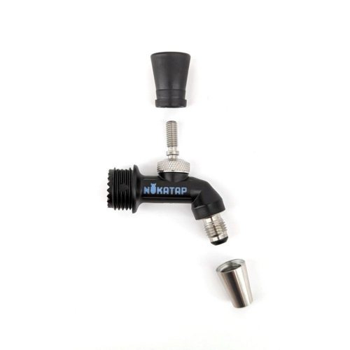 NukaTap® Mini Beer Faucet Assembly Kit | Flow Control Ball Lock Quick Disconnect (QD) | Duotight Adapter | Self Closing Spring