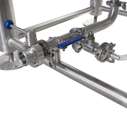 MB® 3.5 bbl Electric Hot Liquor Tank | Energy Efficient Insulated Walls | Oversized for Single Fill Mashing & Sparging | T.C. Sanitary Ports | All Fittings Included | Passivated Ready to Use | American Engineered | Ships from USA
