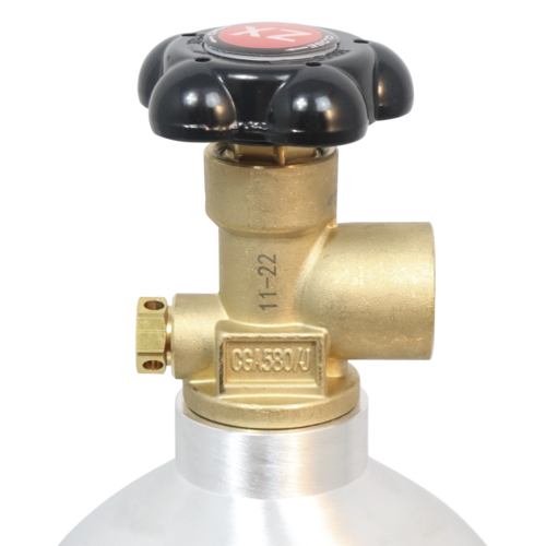 KOMOS® 22 ft³ Nitrogen Tank | Argon Tank | Beer Gas Tank | Premium Aluminum | New | CGA580 Valve | US DOT Approved