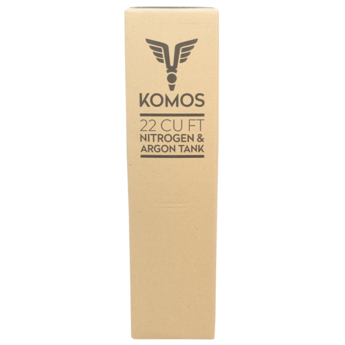 KOMOS® 22 ft³ Nitrogen Tank | Argon Tank | Beer Gas Tank | Premium Aluminum | New | CGA580 Valve | US DOT Approved