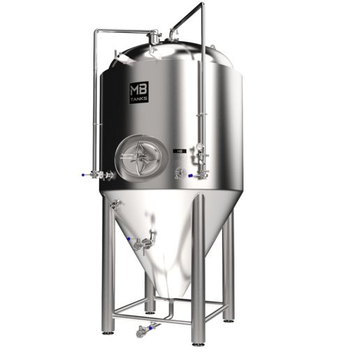 MB® 20 bbl Conical Unitank Fermenter | T.C. Sanitary Ports | All Fittings Included | Carbonation Stone | Passivated Ready to Use | American Engineered | Ships from USA