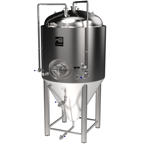 MB® 20 bbl Conical Unitank Fermenter | T.C. Sanitary Ports | All Fittings Included | Carbonation Stone | Passivated Ready to Use | American Engineered | Ships from USA