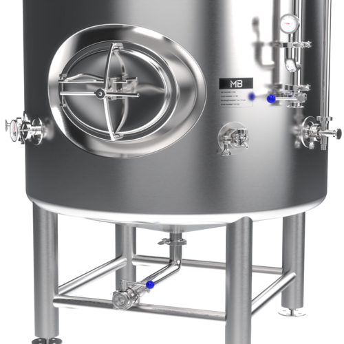 MB® 60 bbl Brite Tank | T.C. Sanitary Ports | All Fittings Included | Carbonation Stone | Passivated Ready to Use | American Engineered | Made to Order