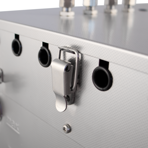MB® MiniChilly | Multi-Tank Glycol Chiller | Bulkhead Sets for 4 Fermenters | Digital Temp Control | Rolling Casters | Stainless Steel Enclosure | 2/3 HP