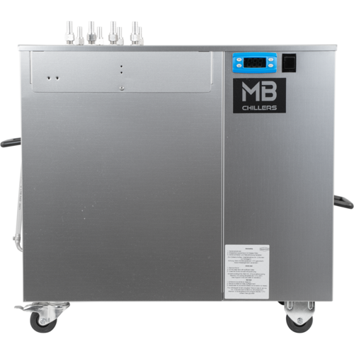 MB® MiniChilly | Multi-Tank Glycol Chiller | Bulkhead Sets for 4 Fermenters | Digital Temp Control | Rolling Casters | Stainless Steel Enclosure | 2/3 HP