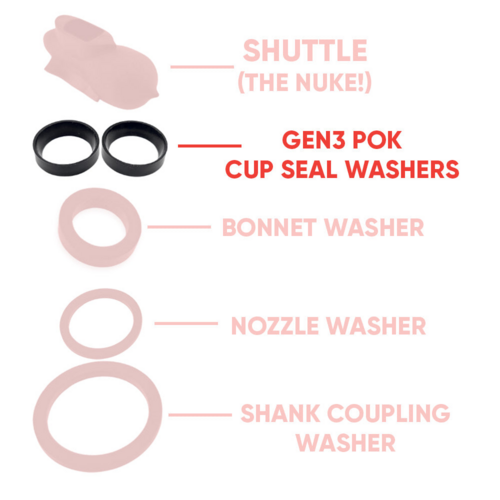 NukaTap® Beer Faucet Parts | Replacement Ball Seal | Cup Washer Seal