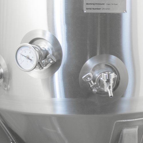 MB® 2 bbl Conical Unitank Fermenter | Jacketed | T.C. Sanitary Ports | All Fittings Included | Carbonation Stone | Passivated Ready to Use | American Engineered | Ships from USA