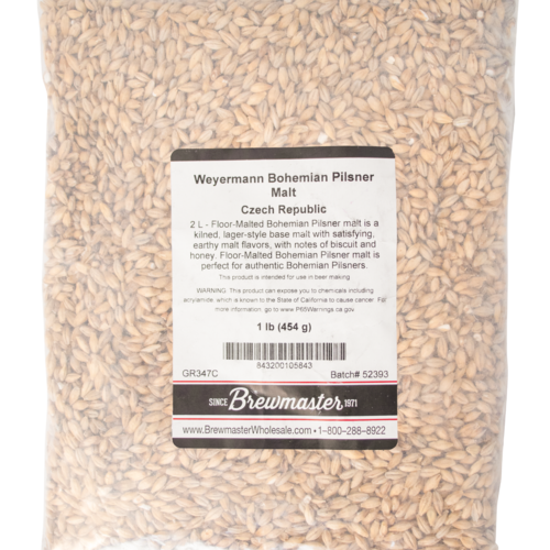 Floor Malted Bohemian Pilsner Malt - Weyermann® Specialty Malts