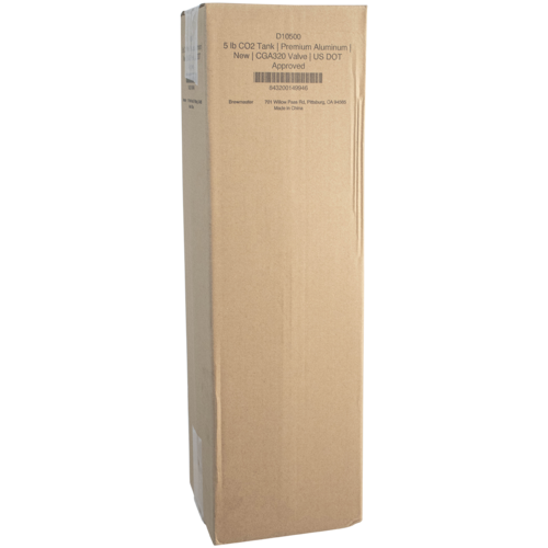 5 lb CO2 Tank | Premium Aluminum | New | CGA320 Valve | US DOT Approved