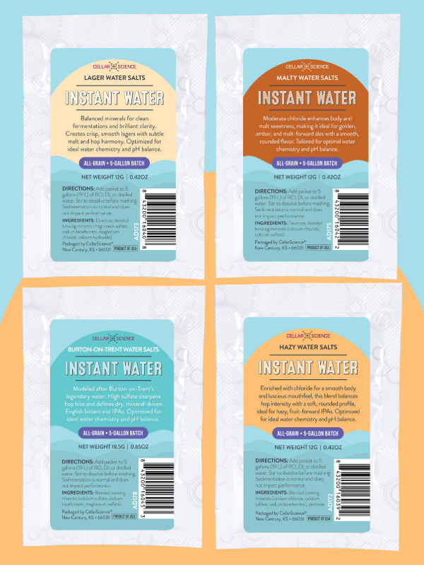 CellarScience Instant Water Salt Packs